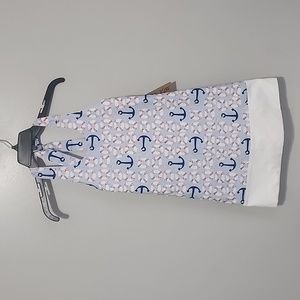 Hannah Kate Halter Girls 8 Nautical Dress NWT